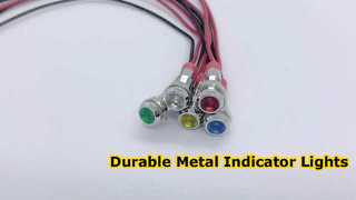 Arcolps Metal Indicator Lights Reliable Signal Lamps
